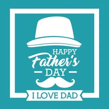 Father day card Illustrazione stock