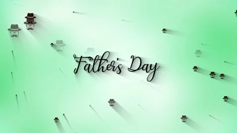 Father day Face Text BG 03 Video stock 162572025