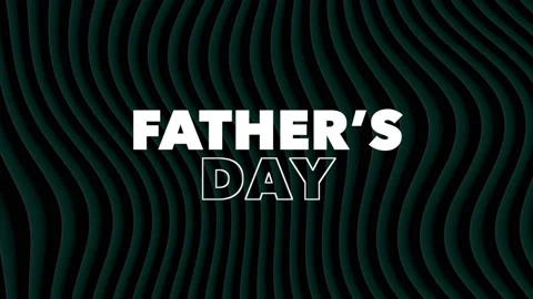 Father Day with green waves pattern Stock Footage 165182003