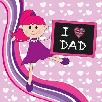 Father day Stock Illustration