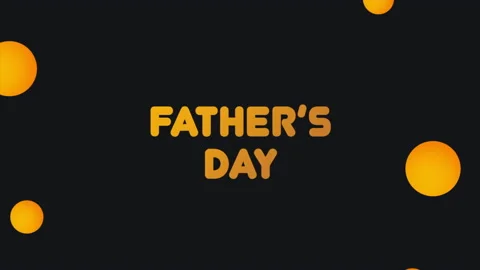 Father Day with yellow gradient bubbles Stock Footage 165181791