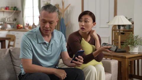 Father feeling happy about her daughters help Stock Footage 204786879