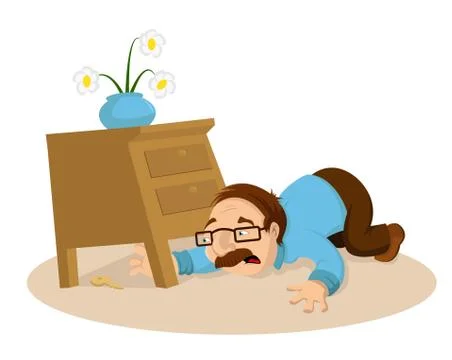 Father found keys Stock Illustration
