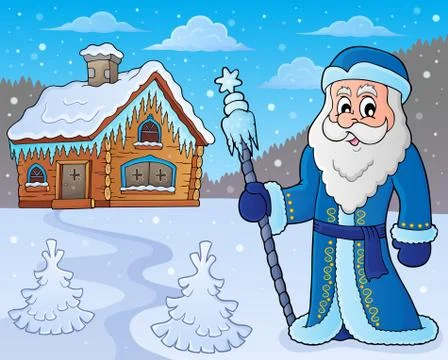 Father Frost theme image Stock Illustration