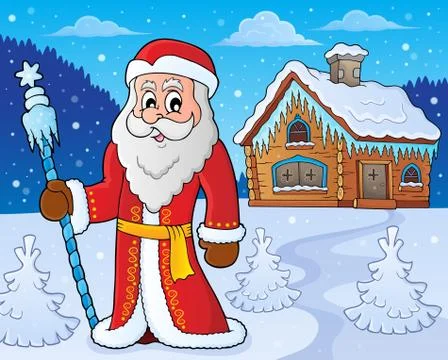 Father Frost theme image Ilustración de archivo