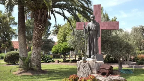 Father Junipero Serra statue Vídeo Stock 274114081