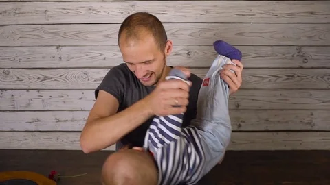 Father with a small son hd Video stock 80342030