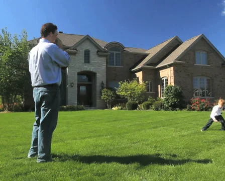 Father Son Baseball 1 Stock Footage 890416