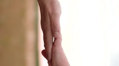 Father son child kid small play clapping, happy family, hand touch game dad boy Stock Footage 305742066