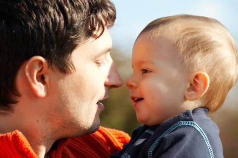 Father with son Stock Photos
