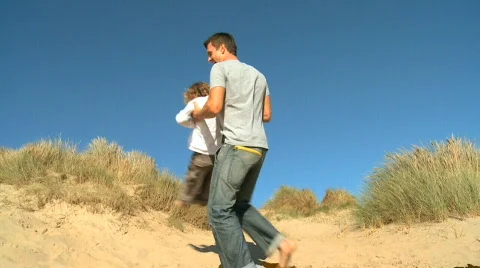 Father &amp; Son Together Stock Footage 878622