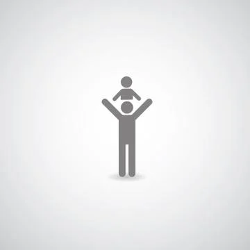 Father symbol set Illustrazione stock