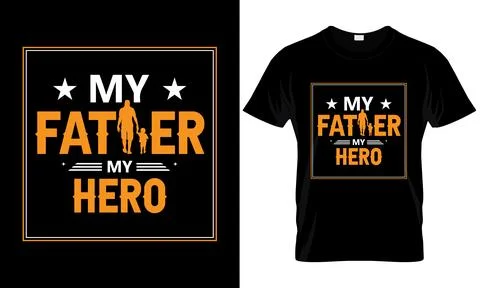 FATHER TYPOGRAPHY TSHIRT DESIGN Stock Illustration