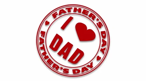 Father's Day Animation Stock Footage 50493820