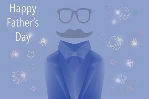 Father's-day  background Stock Illustration