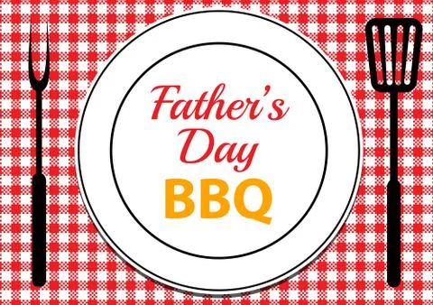 Fathers Day BBQ Stock Illustration