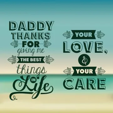 Fathers day design Illustrazione stock