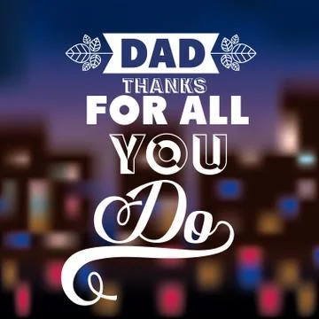 Fathers day design Stock Illustration