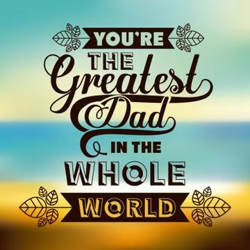 Fathers day design Illustrazione stock