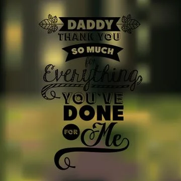 Fathers day design Stock Illustration