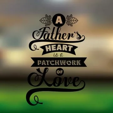 Fathers day design Stock Illustration