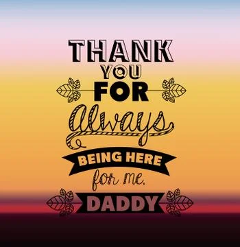 Fathers day design Stock Illustration