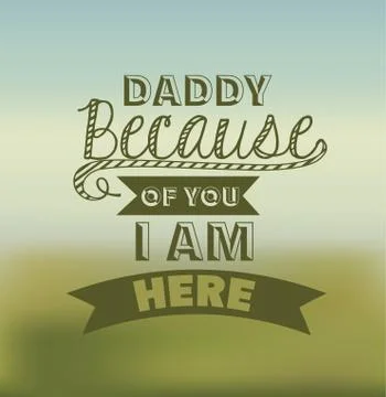 Fathers day design Illustrazione stock