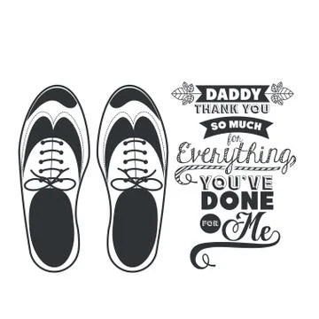 Fathers day design Stock Illustration