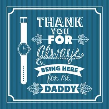 Fathers day design Illustrazione stock