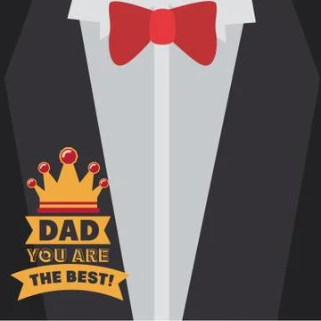 Fathers day design Illustrazione stock