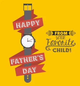 Fathers day design Illustrazione stock