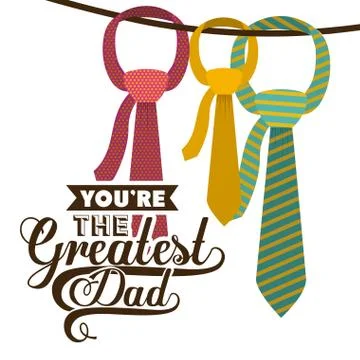 Fathers day design 스톡 일러스트