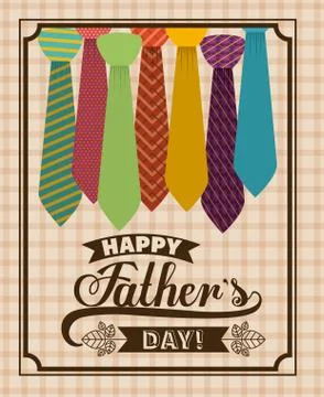 Fathers day design 스톡 일러스트