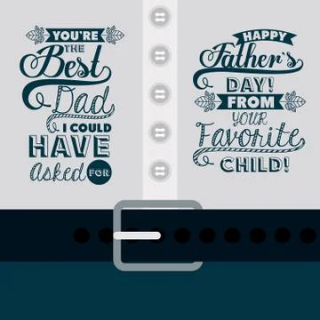 Fathers day design Illustrazione stock