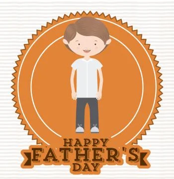 Fathers day design Illustrazione stock