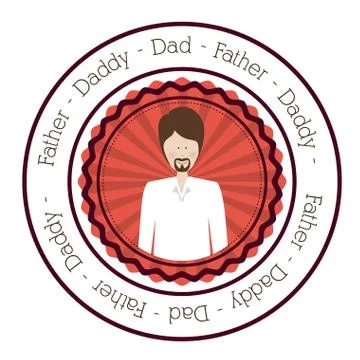 Fathers day design Stock Illustration