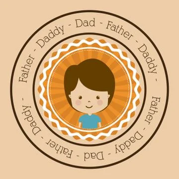 Fathers day design Stockillustratie