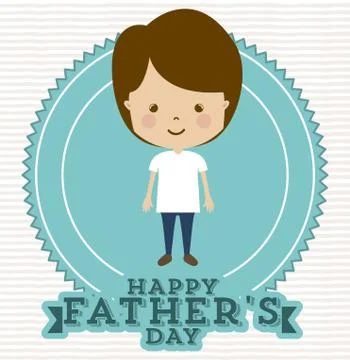 Fathers day design Stock Illustration