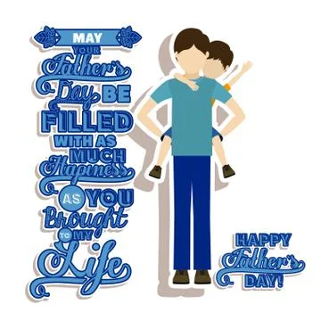 Fathers day design 스톡 일러스트