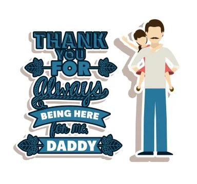 Fathers day design 스톡 일러스트