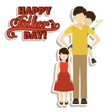 Fathers day design Stock Illustration