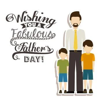 Fathers day design 스톡 일러스트