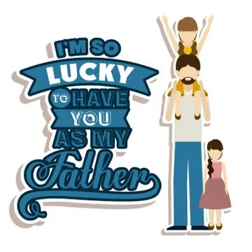 Fathers day design Stockillustratie