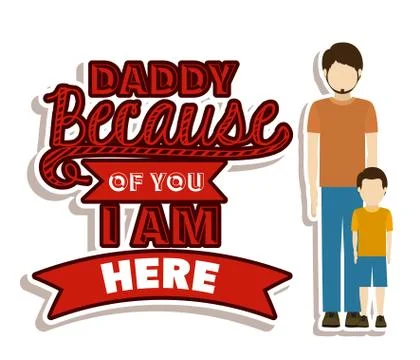 Fathers day design 스톡 일러스트
