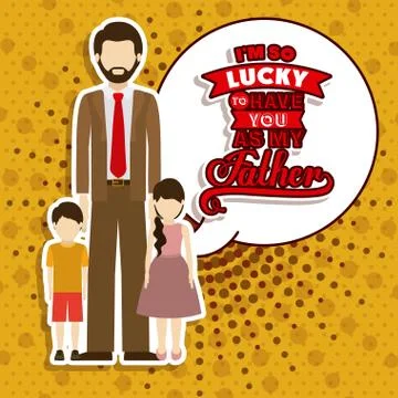 Fathers day design Stockillustratie