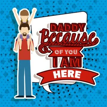 Fathers day design Illustrazione stock