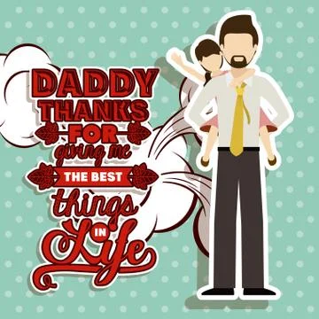 Fathers day design 스톡 일러스트