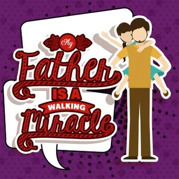 Fathers day design 스톡 일러스트