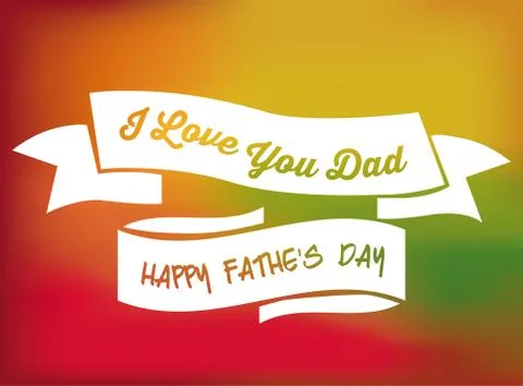 Fathers day design Illustrazione stock