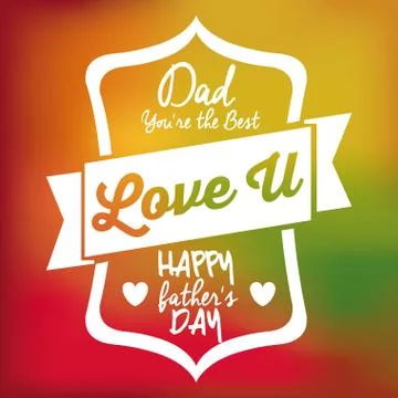 Fathers day design Illustrazione stock